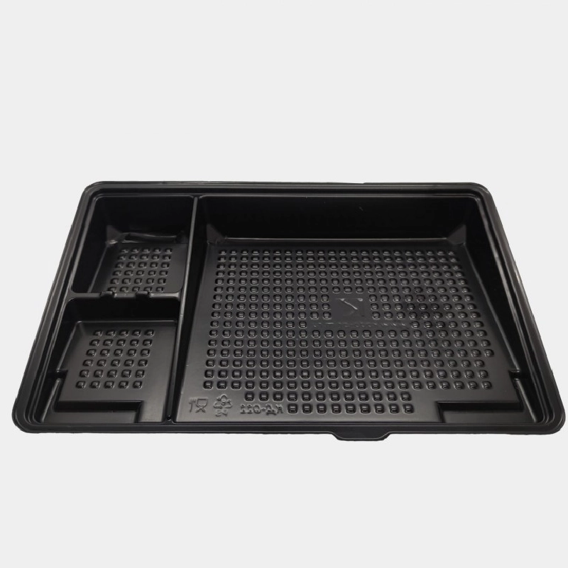 товар Контейнер 3-х секц [дно] для суши PS, 220*148*40 мм, серия КД-011 PLK31919